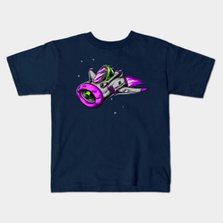 Space Ship Racer Illustration Lighter Kids T-Shirt